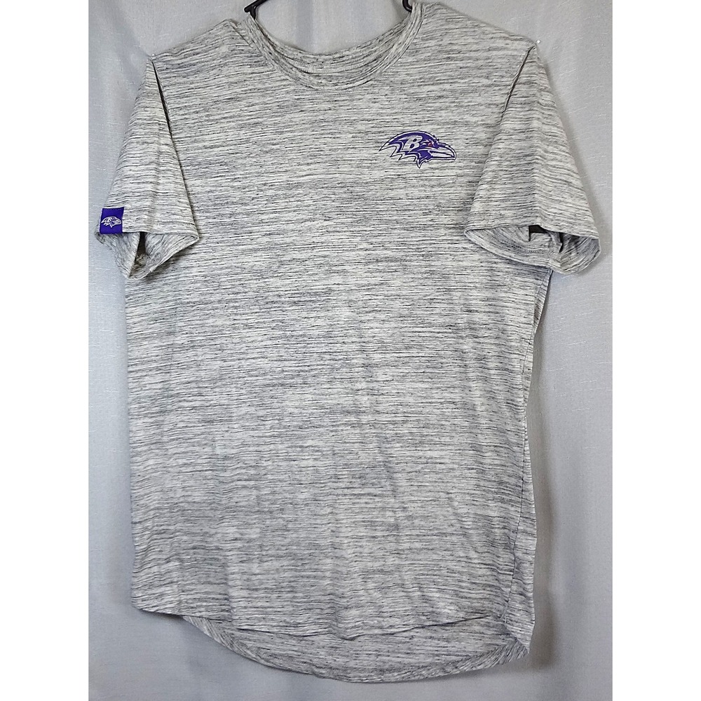 NFL Team Apparel Baltimore Ravens Gray T-Shirt‎ Mens Size L